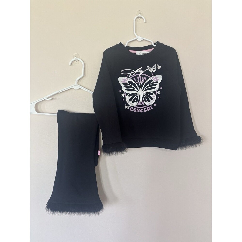 Dolly Parton Girls Matching Set Sweatshirt And Bell Bottom Fir Pants 5T